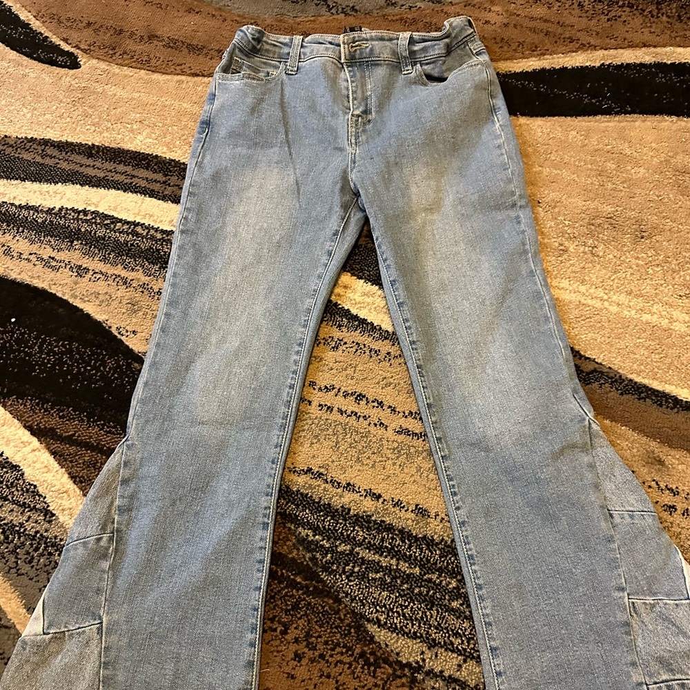 Children blue flare jeans